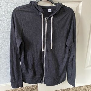 Lightweight zip up hoodie